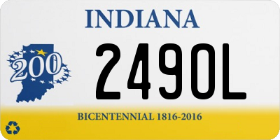 IN license plate 249OL