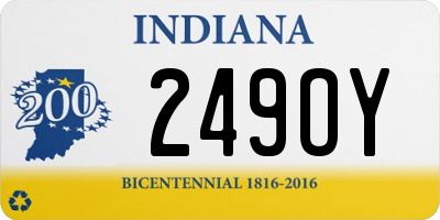 IN license plate 249OY