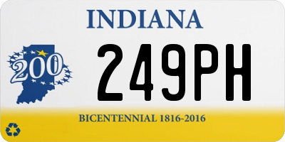 IN license plate 249PH