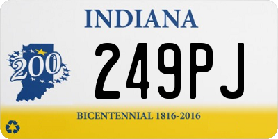 IN license plate 249PJ