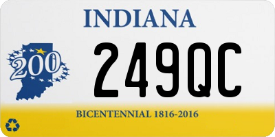 IN license plate 249QC