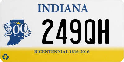 IN license plate 249QH