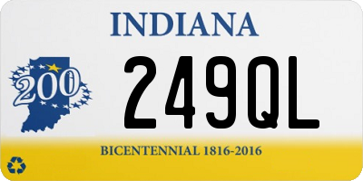 IN license plate 249QL