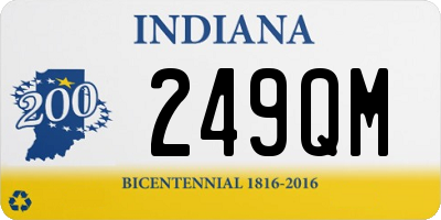 IN license plate 249QM