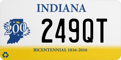 IN license plate 249QT