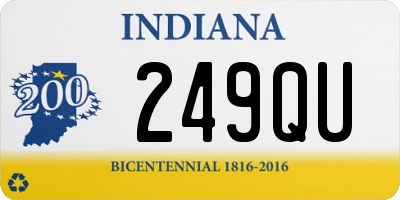 IN license plate 249QU