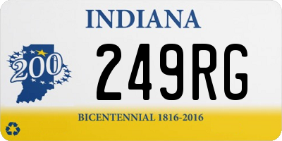 IN license plate 249RG