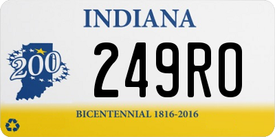 IN license plate 249RO