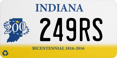 IN license plate 249RS