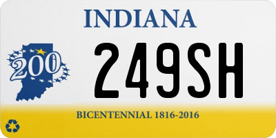 IN license plate 249SH