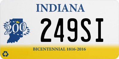 IN license plate 249SI