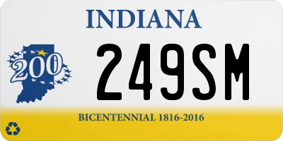 IN license plate 249SM