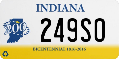 IN license plate 249SO