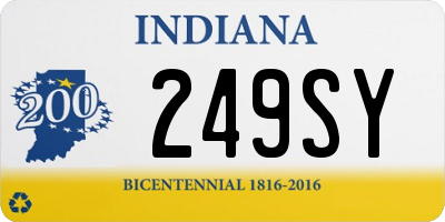 IN license plate 249SY