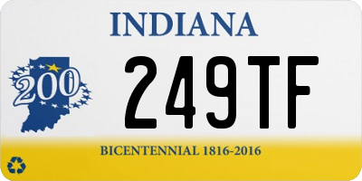 IN license plate 249TF