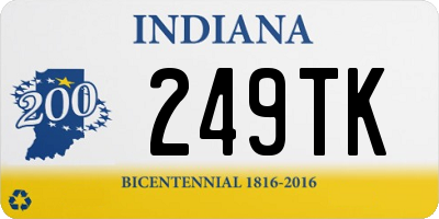 IN license plate 249TK