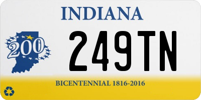 IN license plate 249TN