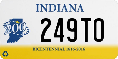 IN license plate 249TO