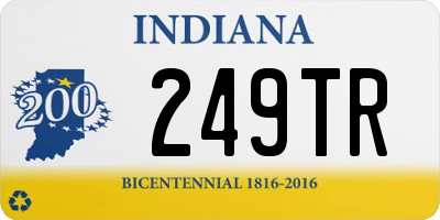 IN license plate 249TR