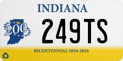 IN license plate 249TS