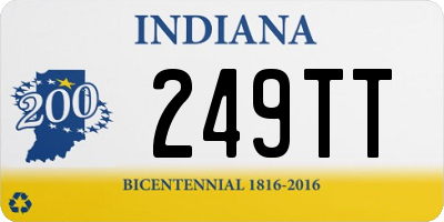 IN license plate 249TT