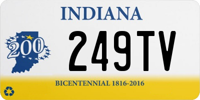 IN license plate 249TV