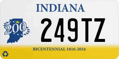 IN license plate 249TZ