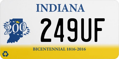 IN license plate 249UF