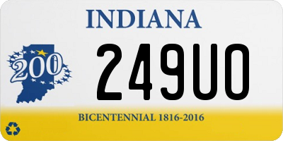 IN license plate 249UO