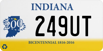 IN license plate 249UT