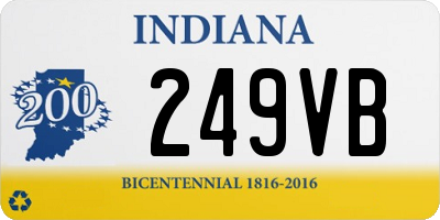 IN license plate 249VB