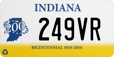 IN license plate 249VR