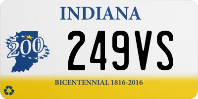 IN license plate 249VS
