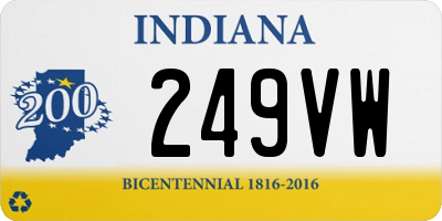 IN license plate 249VW