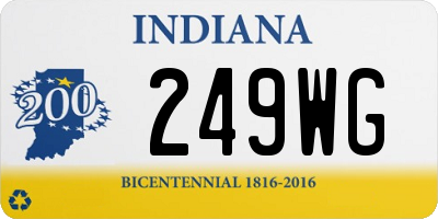 IN license plate 249WG