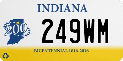 IN license plate 249WM