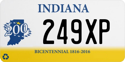 IN license plate 249XP