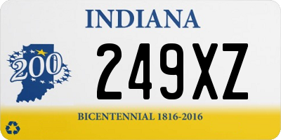 IN license plate 249XZ