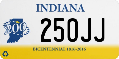 IN license plate 250JJ