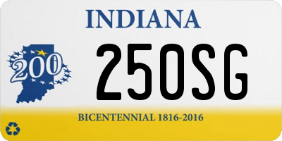 IN license plate 250SG