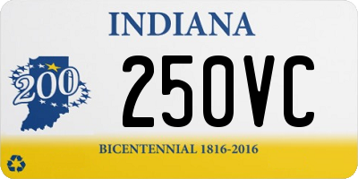 IN license plate 250VC