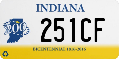 IN license plate 251CF