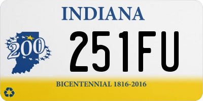 IN license plate 251FU