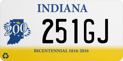 IN license plate 251GJ