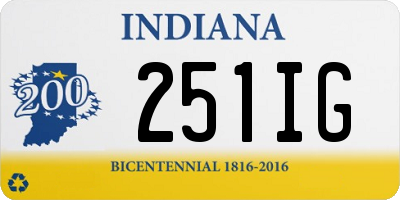 IN license plate 251IG