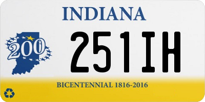 IN license plate 251IH