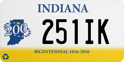 IN license plate 251IK