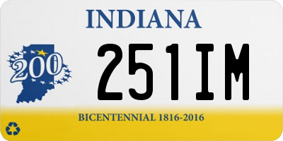 IN license plate 251IM