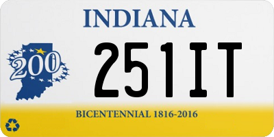 IN license plate 251IT