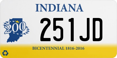 IN license plate 251JD